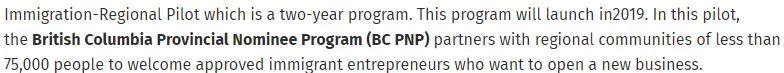 加拿大移民史上最低投资额：10万加元移民BC省！首次EOI分数出炉