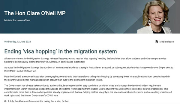 澳洲官宣重大留学禁令