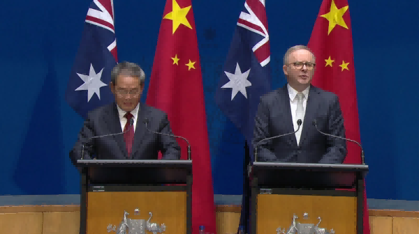 中澳领导人会晤