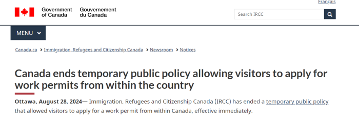 加拿大移民新政