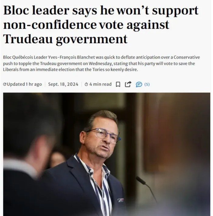 保守党领袖Pierre Poilievre