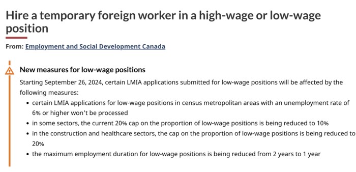 加拿大LMIA新政