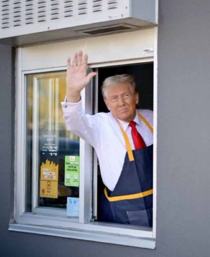 特朗普麦当劳打工