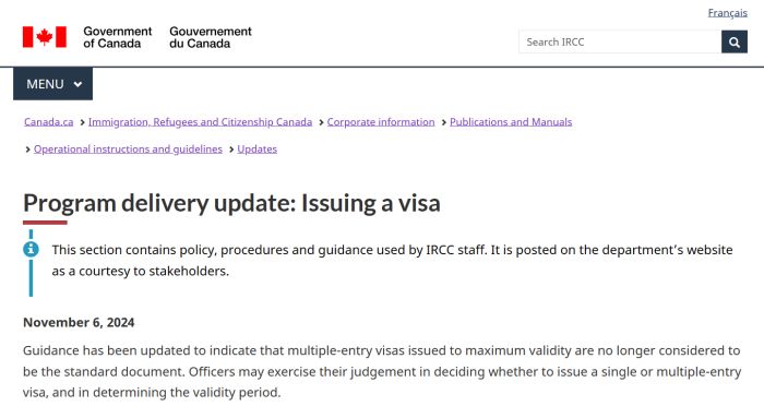 加拿大访客签证新规