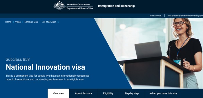澳洲国家创新签证