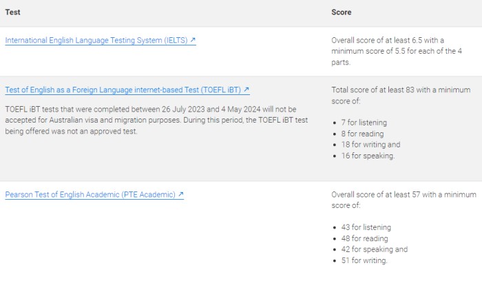485签证的英语要求