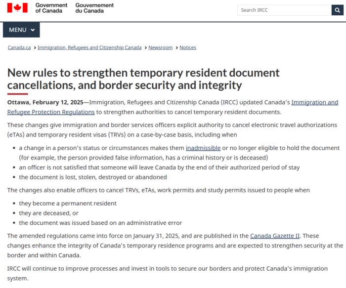 加拿大移民新政