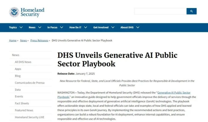 DHS推出AI移民处理计划