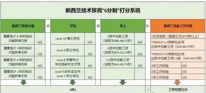 六分制技术移民