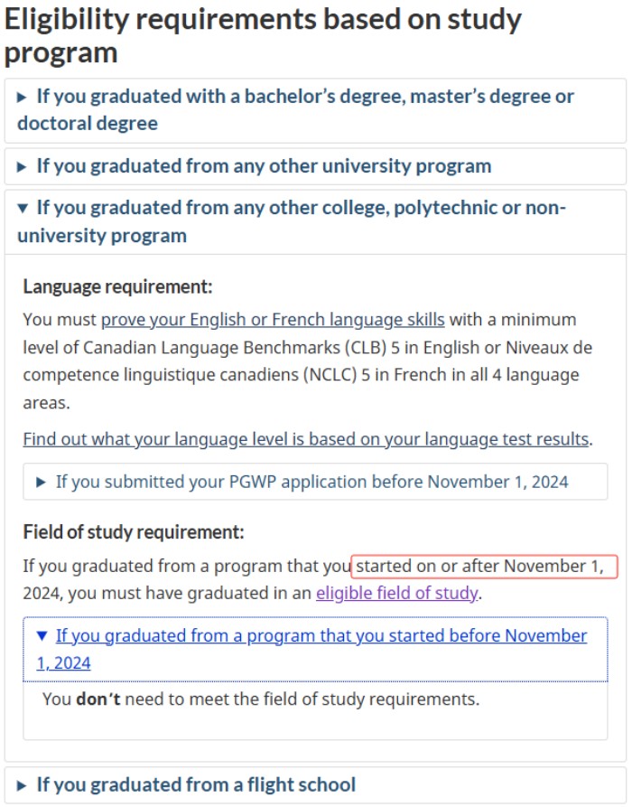 加拿大毕业工签新政再调整