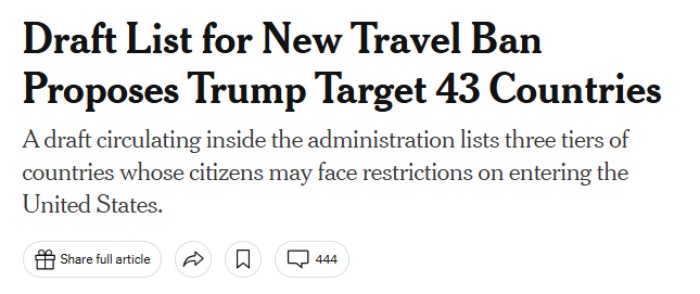 川普旅行禁