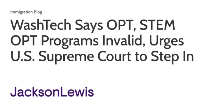 终止留学生OPT项目的提案