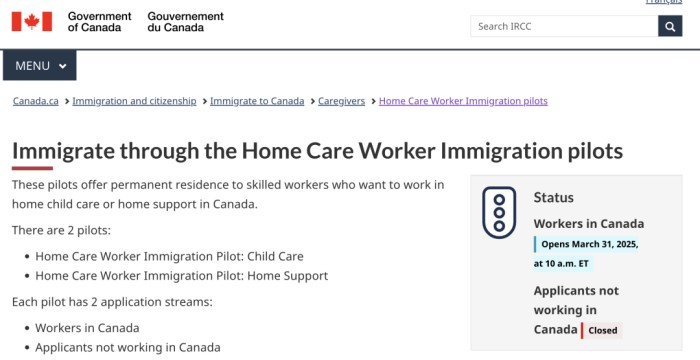 加拿大联邦护理移民