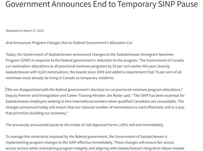 加拿大萨省JAL正式重新开放