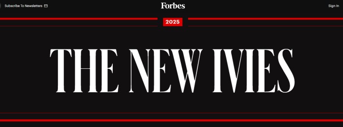 新常春藤大学榜单