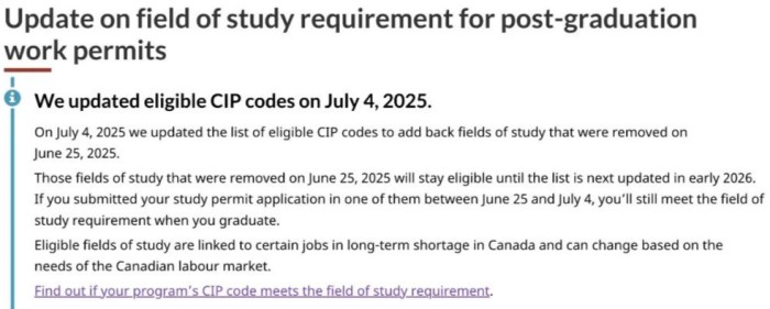 加拿大恢复178个被删专业
