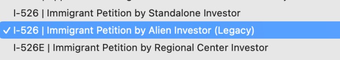 I-526/E的审案进度 I-526/E的审案进度