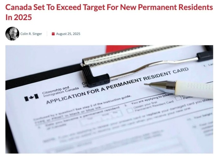 加拿大移民超预期增长