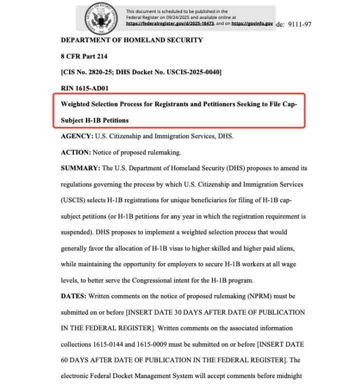 H-1B签证的分配机制 H-1B签证的分配机制