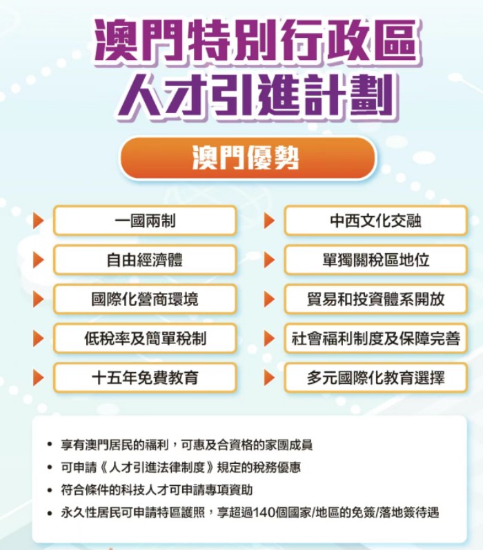 澳门人才引进计划