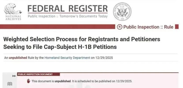 H-1B按工资加权抽签