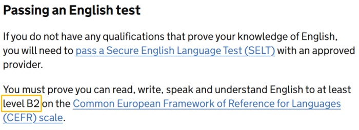 英语门槛从B1上调到B2