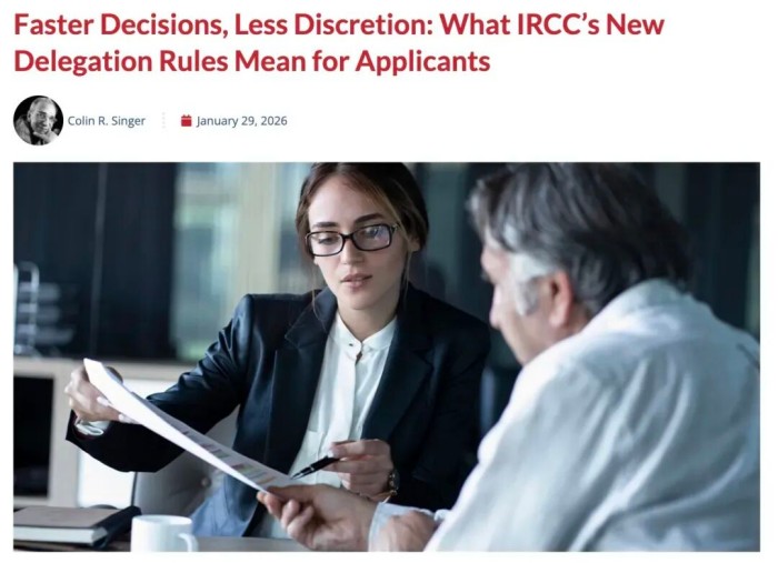 加拿大IRCC新规提速