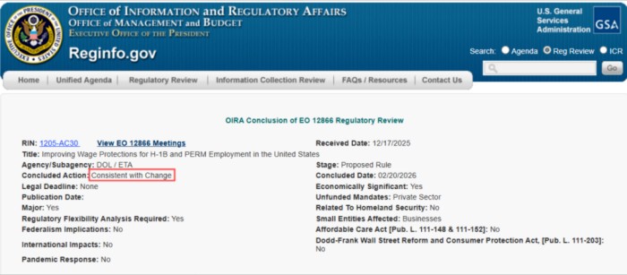 OMB的审查 OMB的审查