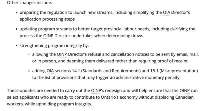 安省OINP重构启动